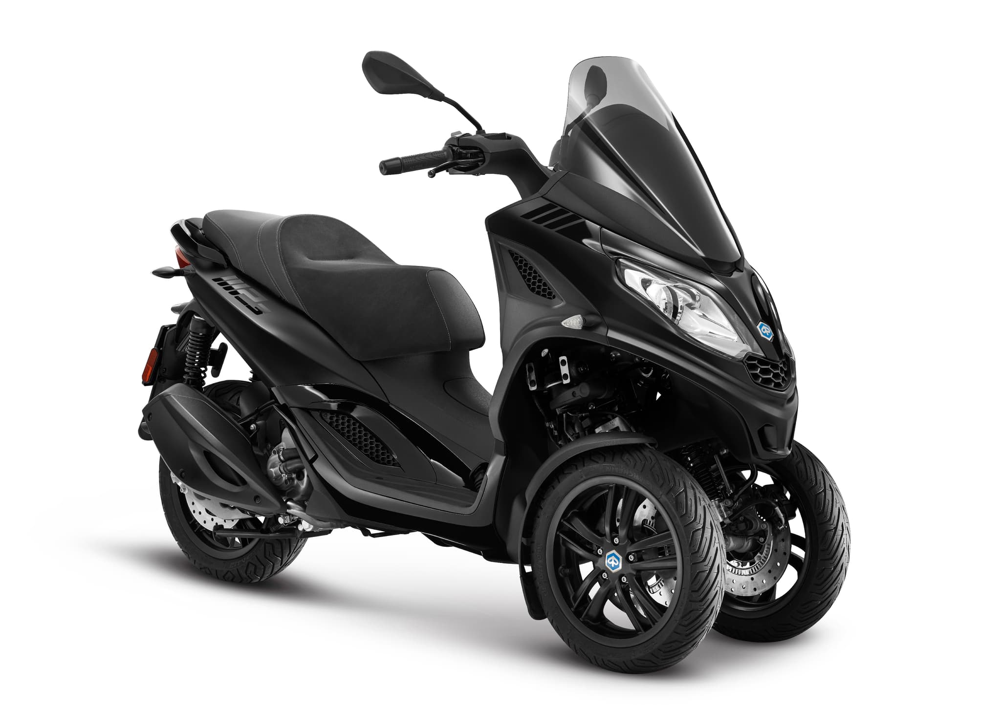 Piaggio MP3 Deep Black 300 , 3 quart face profil droit